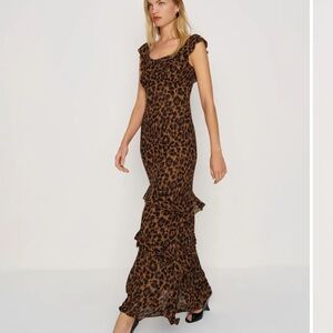 Leopard Print Maxi Dress